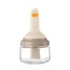 Pincel de Óleo com Frasco Resistente a Altas Temperaturas Frasco de Óleo de Vidro Integrado Pincel de Silicone Doméstico Pincel para Churrasco Especial Cozinha Panqueca Assar