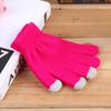 Guantes cálidos de otoño e invierno con pantalla táctil, pantalla táctil para teléfono móvil, guantes con pantalla táctil, lana cálida, para jugar juegos en el teléfono móvil