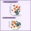 Comercio exterior mariposa tulipán dormitorio sala de estar porche armario dormitorio decoración del hogar pegatinas de pared autoadhesivas al por mayor