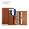 Portapasaportes de cuero PU de color sólido creativo Temu transfronterizo, cubierta de pasaporte de viaje, bolsa de pasaporte de cuero con múltiples ranuras para tarjetas