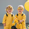Gafas de Papel Temáticas de Excavadora para Fiesta de Cumpleaños Infantil Transfronteriza, Accesorios de Maquillaje para Fiesta de Baile, Gafas Máscara para Tomar Fotos