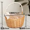Cesta de flores tejida regalo de agradecimiento cesta de arreglo floral cesta de flores artificiales naturales hechas a mano cesta de almacenamiento de bambú ratán mimbre cesta de mano