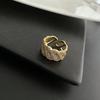 Anillo de lujo ligero y exquisito para mujer, diseño de nicho, moderno, personalizado, con microincrustaciones de circonita, apertura ajustable.
