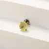 Pendientes de Aleación de Titanio G23 Shijiahuazi Pendientes Mocha Dientes de Tornillo Perforación de Oreja Joyería para Labios Venta al por Mayor