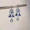 Pendientes de Borlas Estilo Retro de Corte Trabajo Pesado Lujo Ligero Sentido de Gama Alta Sentido de Diseño Temperamento Elegante Sentido de Chica Rica Accesorios de Pendientes Lujosos