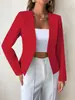 17 Colores en Stock, Comercio Exterior Transfronterizo Nuevo Estilo 2026 Blazer para Mujer, Cárdigan de Manga Larga Estilo Europeo y Americano Ajustado para Mujer