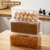 Caja de Almacenamiento de Granos de Cocina con Tapa Caja de Almacenamiento para Fideos y Huevos Grado Alimenticio Transparente Caja de Almacenamiento para Refrigerador