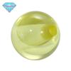 Huagang Gem Full Hole Olive Yellow Zirconium Round Beads Zircon Beads Bare Stone Punch CZ Light Bead Jóias DIY Atacado