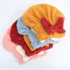 Toalla de Secado Rápido para el Cabello para Mujer, Gorro de Ducha Súper Absorbente, Toalla de Cabello que No Suelta Pelusa, Gorro de Ducha Estilo Estudiante con Lazo