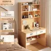 Mesa Integrada de Escritorio y Librero, Escritorio de Computadora para el Hogar, Mesa de Estudio de Escritorio para Habitación de Estudiante, Escritorio Infantil de Escritura, Mesa para Sala de Estudio