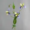 Flor de Simulación Alice Iris Impresión 3D Silicona Algodón Flor Falsa Decoración del Hogar Floristería de Gama Alta Ins Viento Natural