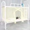 Mosquiteiro de Cama de Solteiro para Casa Dormitório de Estudante Tenda Simples Cúpula Quadrada Antiga Mosquiteiro de Beliche Criptografado Venda por Atacado Entrega
