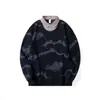 Otoño Nuevo Suéteres Falsos de Dos Piezas para Hombre Marca de Moda Americana Sueltos Talla Grande Manga Larga Combinan con Todo Top Pesado Negro Ropa de Hombre