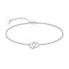 Pulsera de Cadena Fina con Incrustaciones de Ópalo Nuevo para Mujer, Colgante de Estetoscopio, Ojo Maligno y Cruz, Joyería