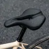 Almofada de Selim de Bicicleta Transfronteiriça, Almofada de Selim para Bicicleta de Montanha Bicicleta de Estrada, Selim Oco Confortável, Selim de Ciclismo de Competição