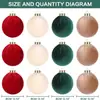 Novo Conjunto de Caixa de Bola Envolto em Tecido de 6cm da Amazon Decorações de Natal Enfeites Pendurados Decorações de Natal Atacado em Estoque