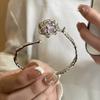 Lava Glaciar ~ Pulsera Metálica Rosa Púrpura Niñas 2023 Nuevo ins Sentido de Diseño Nicho Pulsera Estilo Frío