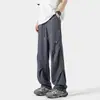 Pantalones Cargo para Hombre Cielo Estrellado Primavera y Otoño Nuevos Pantalones de Chándal Curvos Estilo Americano Pesado Pantalones Largos Casuales Rectos de Pierna Ancha
