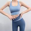 Ropa interior deportiva negra verano transpirable para correr a prueba de golpes anti-caída push up elástica ajustada fitness moda ropa de yoga