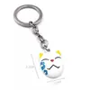 Llavero colgante de aleación de metal con diseño de mariposa Zhilang You Bean de Anime Ghost Extermination Blade que rodea el carbón. Comercio exterior.