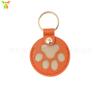 Llavero Conmemorativo para Guardar Pelo de Mascota Listo para Usar Colgante con Placa de Identificación con Nombre para Gato y Perro Lindo Estuche de Cuero con Forma de Corazón y Pata