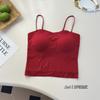 Top de verano con tirantes blancos en la espalda y almohadilla para el pecho, ropa interior ligera anti-correr, chaleco push up de pecho pequeño