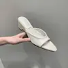 Primer Encuentro con los Tacones Altos de Punta de la Nueva Temporada de Verano, Sandalias de Exterior para Mujer con Diseño de Nicho, Estilo Coreano de Moda, Elegantes Sandalias de Una Tira