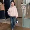 Ropa de abrigo para niñas, colección primavera y otoño 2026, ropa infantil nueva y elegante, sudadera con capucha de otoño para niñas pequeñas, chaqueta de otoño para niños