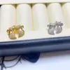 Novos Brincos Simples e Versáteis com Zircônia Micro-Pavimentada, Brincos de Gatinho Travessos e Fofos, Brincos Doces