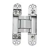 Bisagra de Puerta Invisible Ajustable Tridimensional Puerta de Madera Puerta de Hotel Bisagra de Cruz Puerta Plegable Bisagra Invisible Tridimensional de 180 Grados