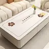 Toalha de Mesa, Sem Lavagem, Impermeável, À Prova de Óleo, Resistente ao Calor, Tapete de Mesa de Silicone, Luxo Leve, Sensação de Alta Qualidade, Estilo Fresco, Tapete Retangular para Mesa de Centro