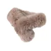 Bufanda de Felpa Clip-On Nueva Invierno 2025 para Mujer, Piel Sintética Engrosada, Piel de Conejo Calentador de Cuello Versátil