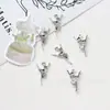 Accesorios DIY de Aleación 23x14mm Colgante de Bailarina Collar Pulsera Pendientes Llavero Piezas de Joyería Venta al por Mayor