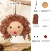 Kit de material para manualidades de muñeca con pelo rizado de calabaza con forma de huevo, accesorios de muñeca lindos con temática de bosque, venta directa del fabricante
