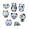 Parche de Tela de Felpa con Pasta de Bordado de Dibujo Animado de Panda, Lindo Parche para Ropa Bordado Cosible Accesorios de Ropa Planchado