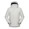 Nueva Chaqueta Exterior Impermeable Cortavientos con Capucha de Plumón de Grafeno Integrado Personalización Ropa de Trabajo Estampado de Logo