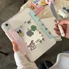 Funda Protectora de Dibujos Animados Tamagotchi para iPad Tablet Plegable en Y Pro con Ranura para Lápiz 11ª Generación Dura 13 pulgadas Mini/Air