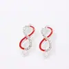 Accesorios de moda europea y americana joyería metálica forma de 8 accesorios de joyería de diamante accesorios para manualidades galvanoplastia accesorios comercio exterior