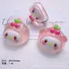Acessórios de Resina de Cristal Tridimensional Fofos de Desenho Animado que Brilham no Escuro Cola de Creme para Capa de Celular DIY Grampo de Cabelo Ornamento de Cabelo Chaveiro
