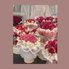 Flores Secas Flores Reales Ramo de Rosas Mini Flores Eternas Pequeños Adornos Estilo Chanel Ramo Regalo Acompañante Flores Decorativas para Coche