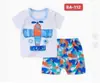 Nuevo conjunto de shorts de manga corta para niños verano niños y niñas camiseta ropa infantil conjunto de dos piezas para bebé manga corta Mayoreo