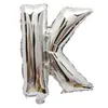 16 pulgadas oro rosa oro plata papel de aluminio imitación versión EE. UU. cuerpo delgado globo de letras globo de números cumpleaños boda