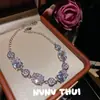 Pulsera Waltz Rose Gradiente Cielo Estrellado Joyería Set de Pulseras Florales de Alto Nivel para Banquetes Brillantes de Gran Kilataje