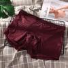 Ropa Interior de Seda de Hielo para Hombre Nueva Verano Venta al por Mayor Malla Completa Media Malla Transpirable Cintura Media Cómoda Bóxer de Cuatro Esquinas Fábrica