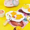 Galleta de pan pescado grueso quemado comida miniatura y juego resina accesorios diy accesorios para casa de muñecas decoración de cocina pegatinas para refrigerador