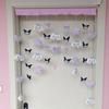 2024 Cortina de Porta para Cachorros Culomi Branca para Irmãs Pingente Decorativo Coração de Menina Quarto Cortina para Pendurar na Porta do Quarto Sem Furos