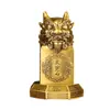 Adorno de Piedra Tai Sui de Latón Puro, Piedra que Atrae la Fortuna, Piedra de Riqueza Pixiu, Decoración de Mesa para Sala de Estar del Hogar