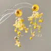 Vacaciones en la Costa ~ Viento de Vacaciones Primavera y Verano Pendientes de Girasol para Mujer 2025 Nuevas Joyas para Orejas Fotográficas
