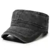 Chapéu de aba reta vintage lavado transfronteiriço para homens, boné de beisebol retrô em jeans, chapéu de proteção solar para atividades ao ar livre, chapéu versátil casual