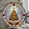 Decoración Navideña Transfronteriza Árbol de Navidad Nevando Invierno Dibujo Animado Decoración Colgante Disco Acrílico Adornos Colgantes